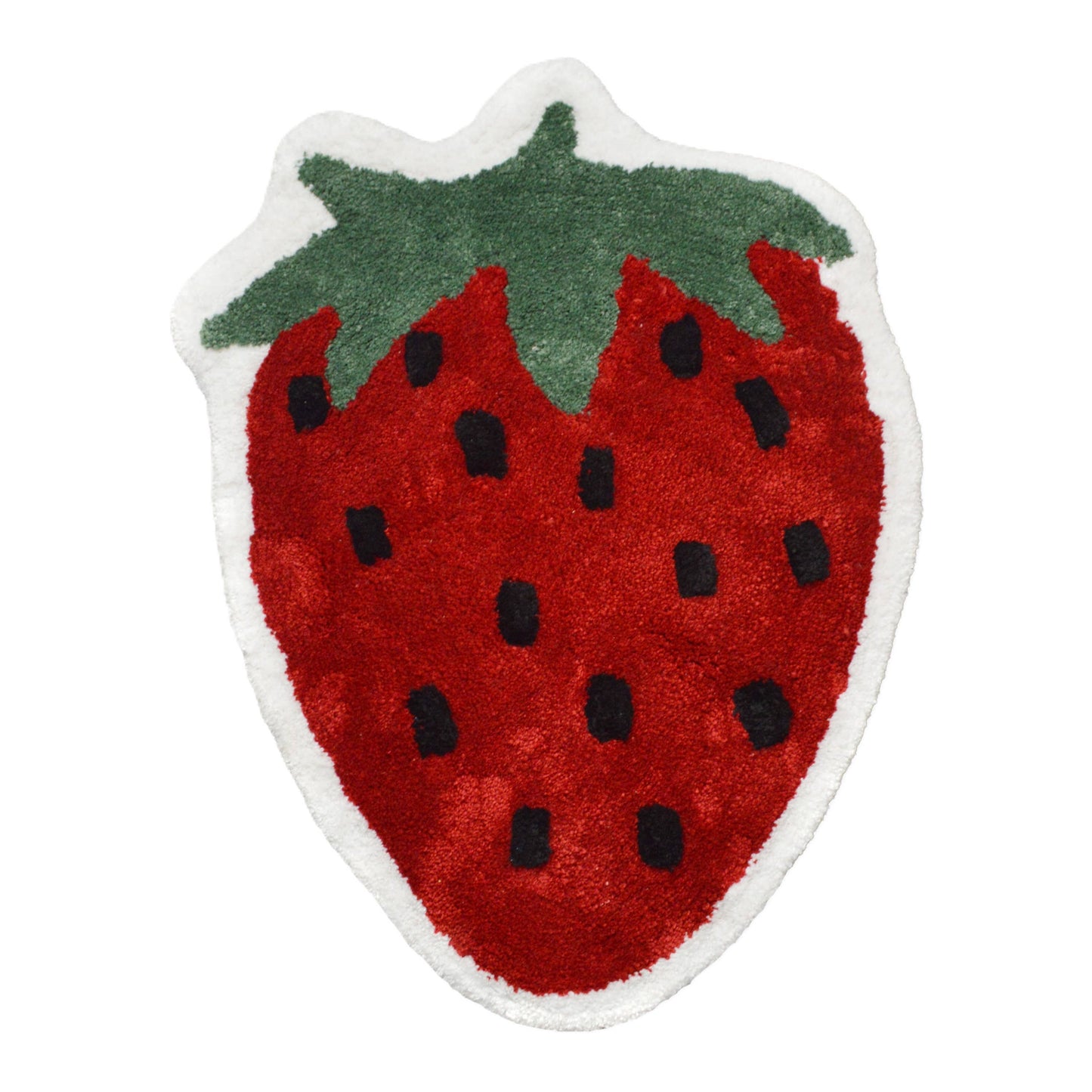 Strawberry Bath Mat Non Slip - Soft, Large Bathroom Rug