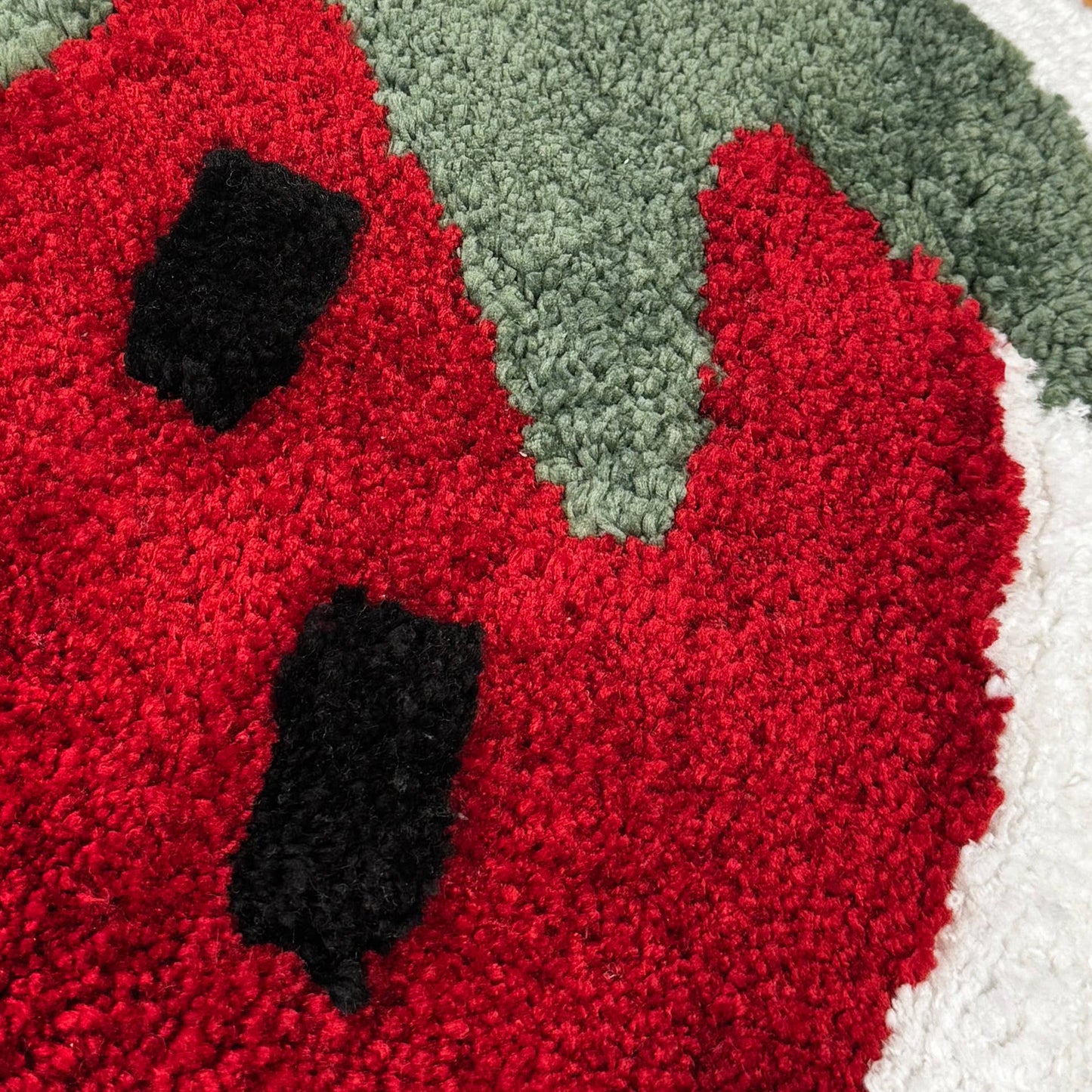 Strawberry Bath Mat Non Slip - Soft, Large Bathroom Rug