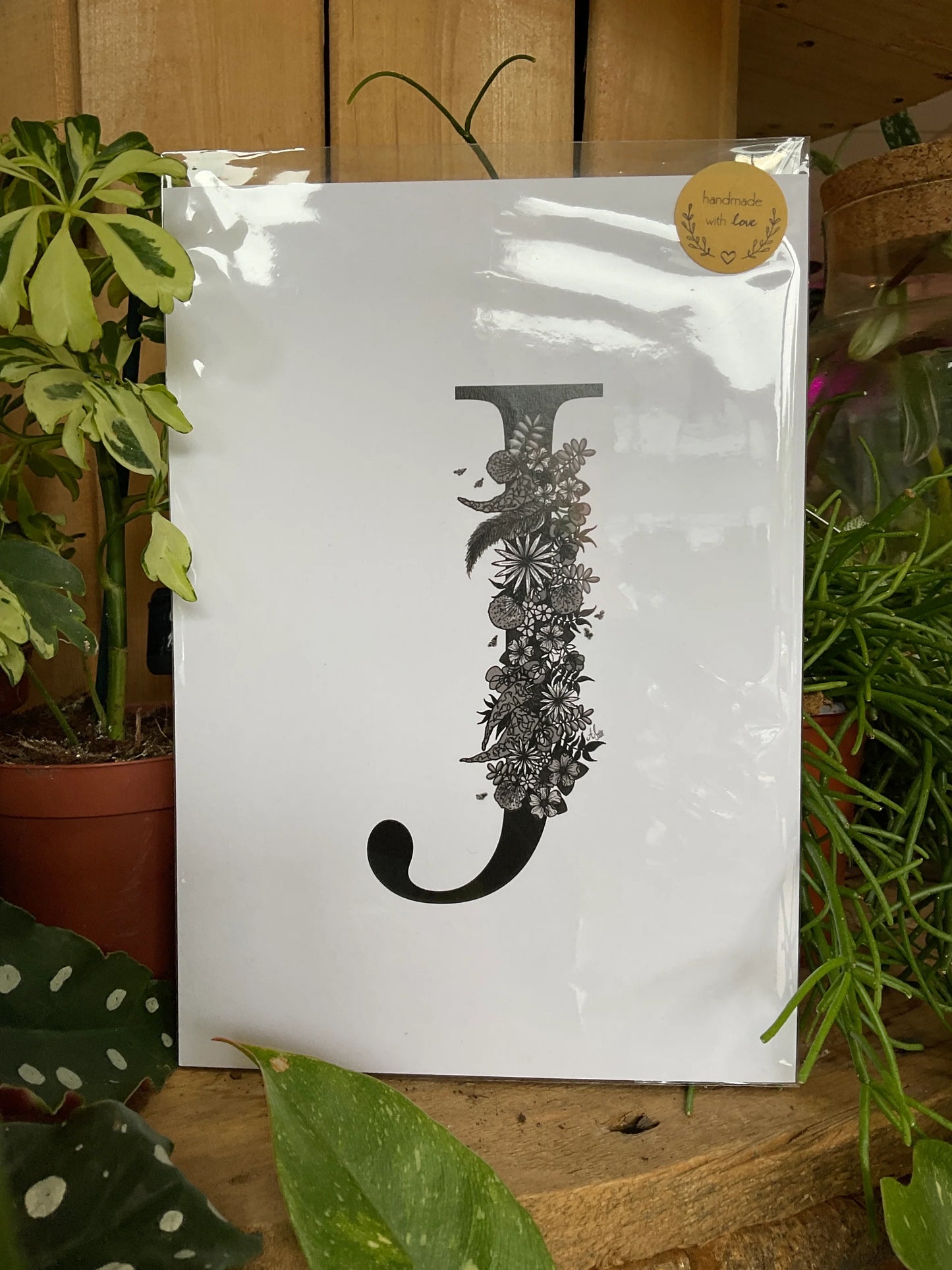 A6 Floral Alphabet Print - Beastberry Designs