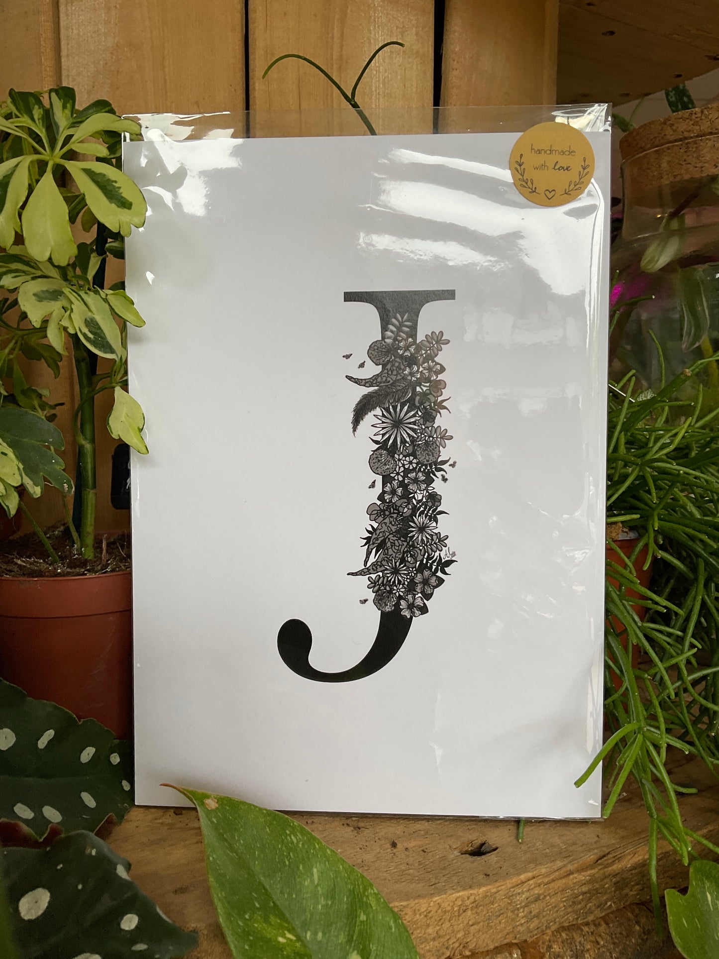 A5 Floral Alphabet Print - Beastberry Designs