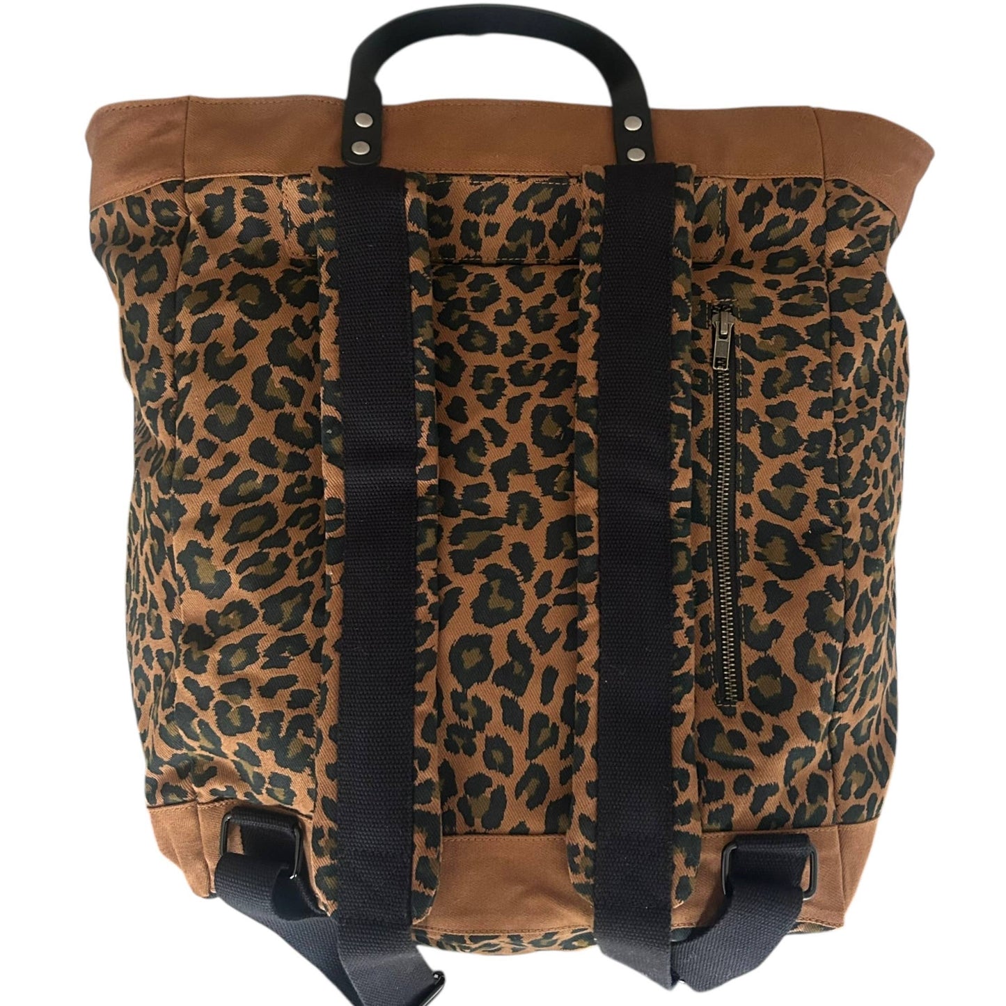 Clovelly backpack  - brown leopard print