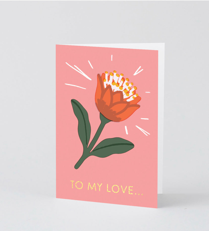 To My Love Greeting Card