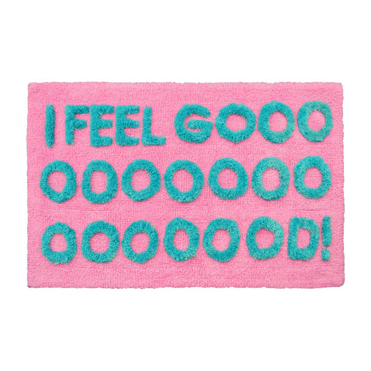 I Feel Good Bath Mat Non Slip - Colourful Tufted Rug