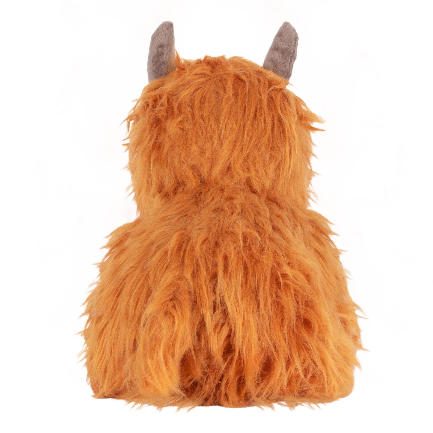 Highland Cow Shaggy Door Stop Orange: Orange / One Size