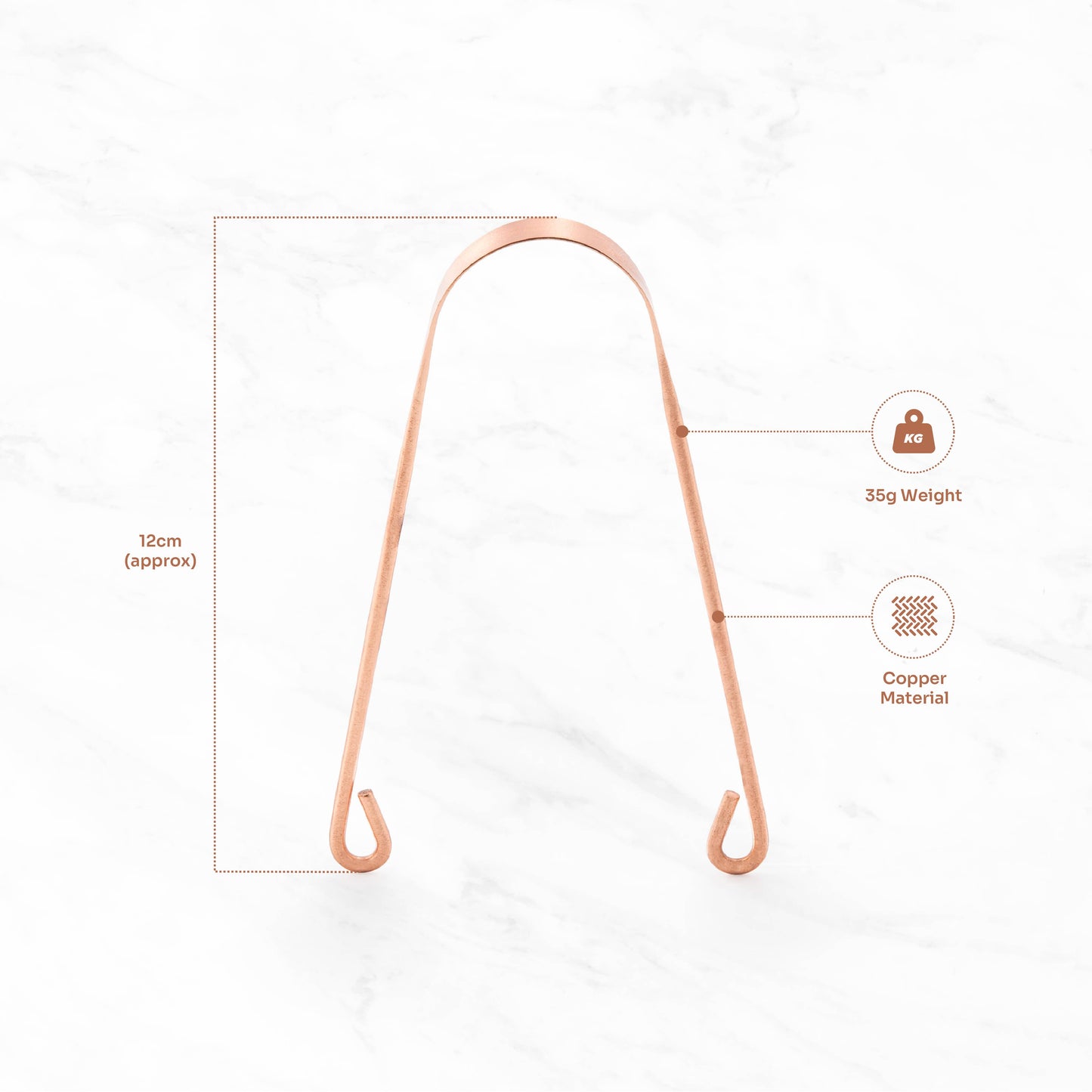 Copper Tongue Scraper Cleaner