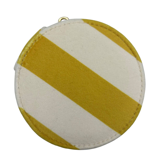 Yellow Striped Jewellery Travel Pot