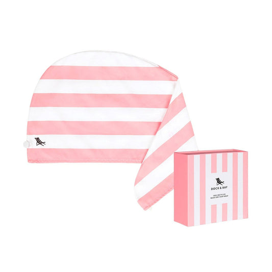 Dock & Bay Hair Wraps - Cabana - Malibu Pink: One Size