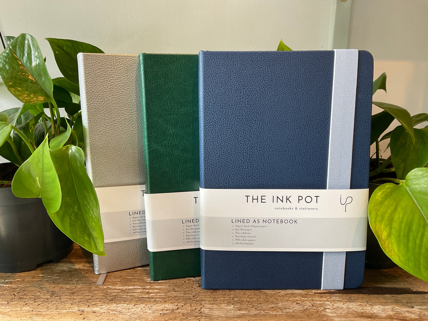 Vegan Leather Lined Ink Pot Journal