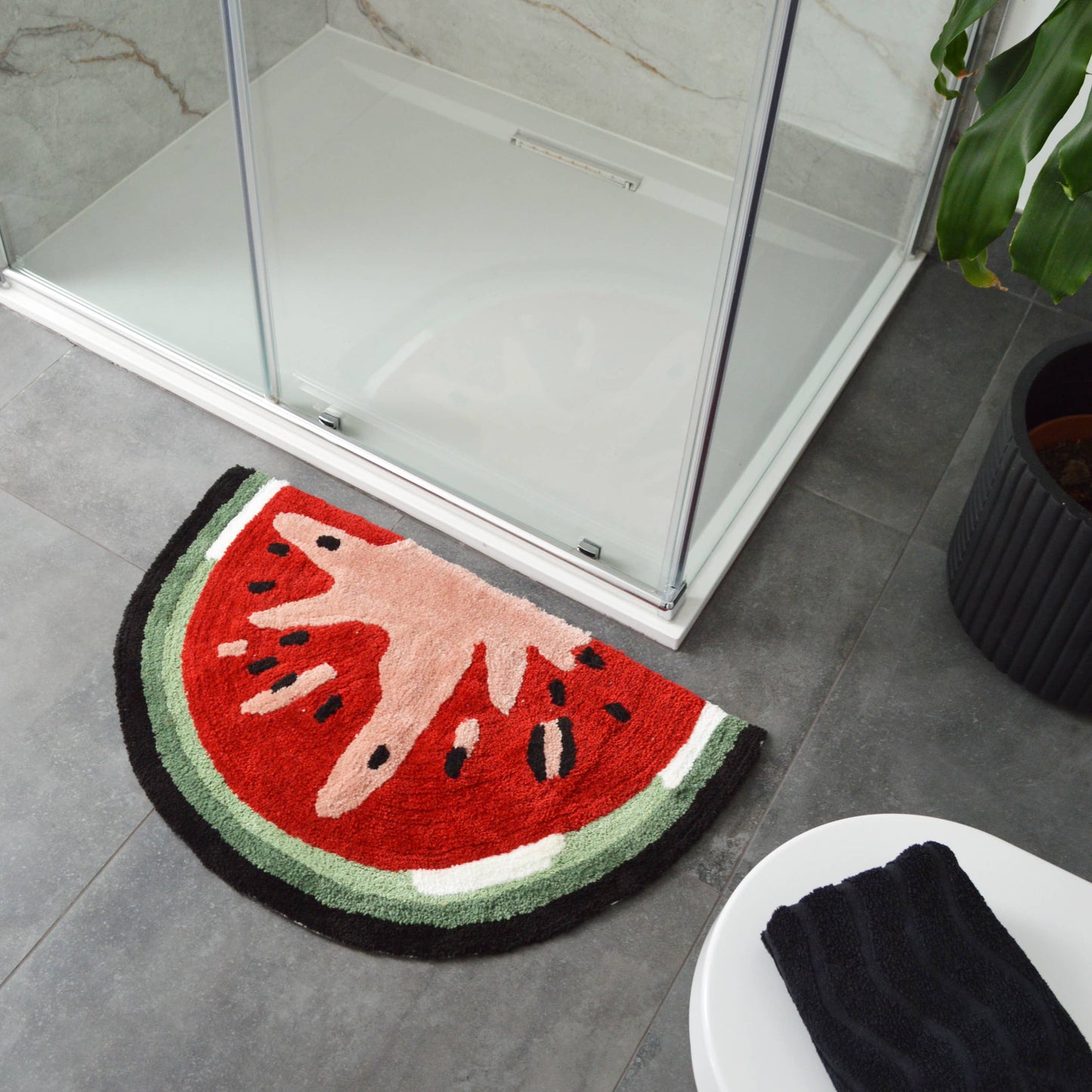 Watermelon Bath Mat - Non Slip, Fun, Colourful Rug