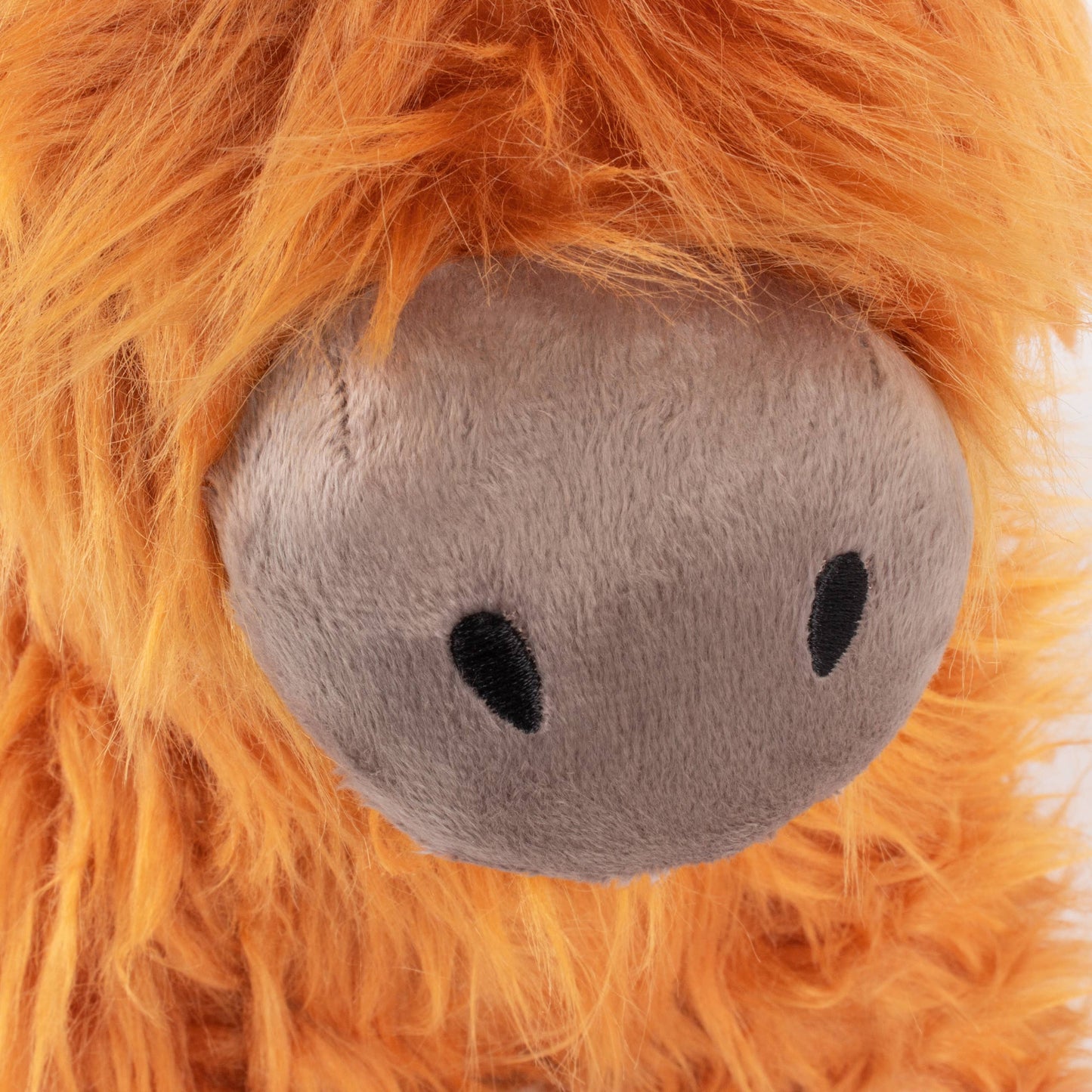 Highland Cow Shaggy Door Stop Orange: Orange / One Size