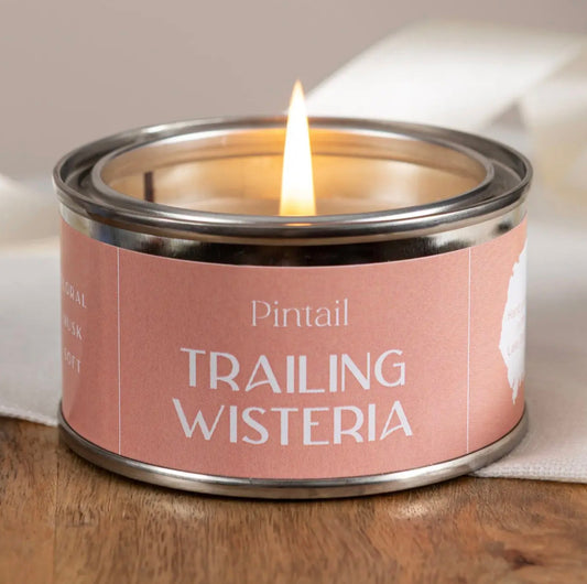 Trailing Wisteria Tin candle