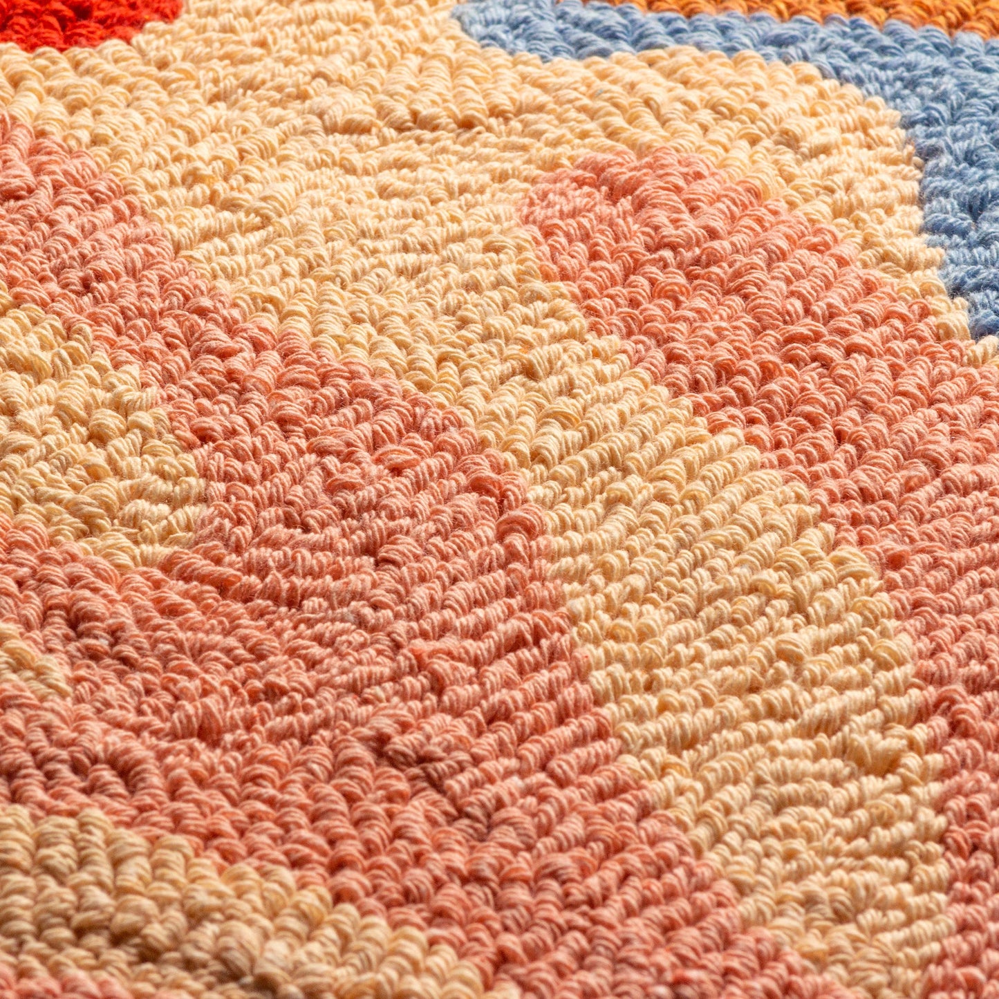 Corals Knitted Cushion Just Peachy: Just Peachy / Feather Filled / 45 x 45cm