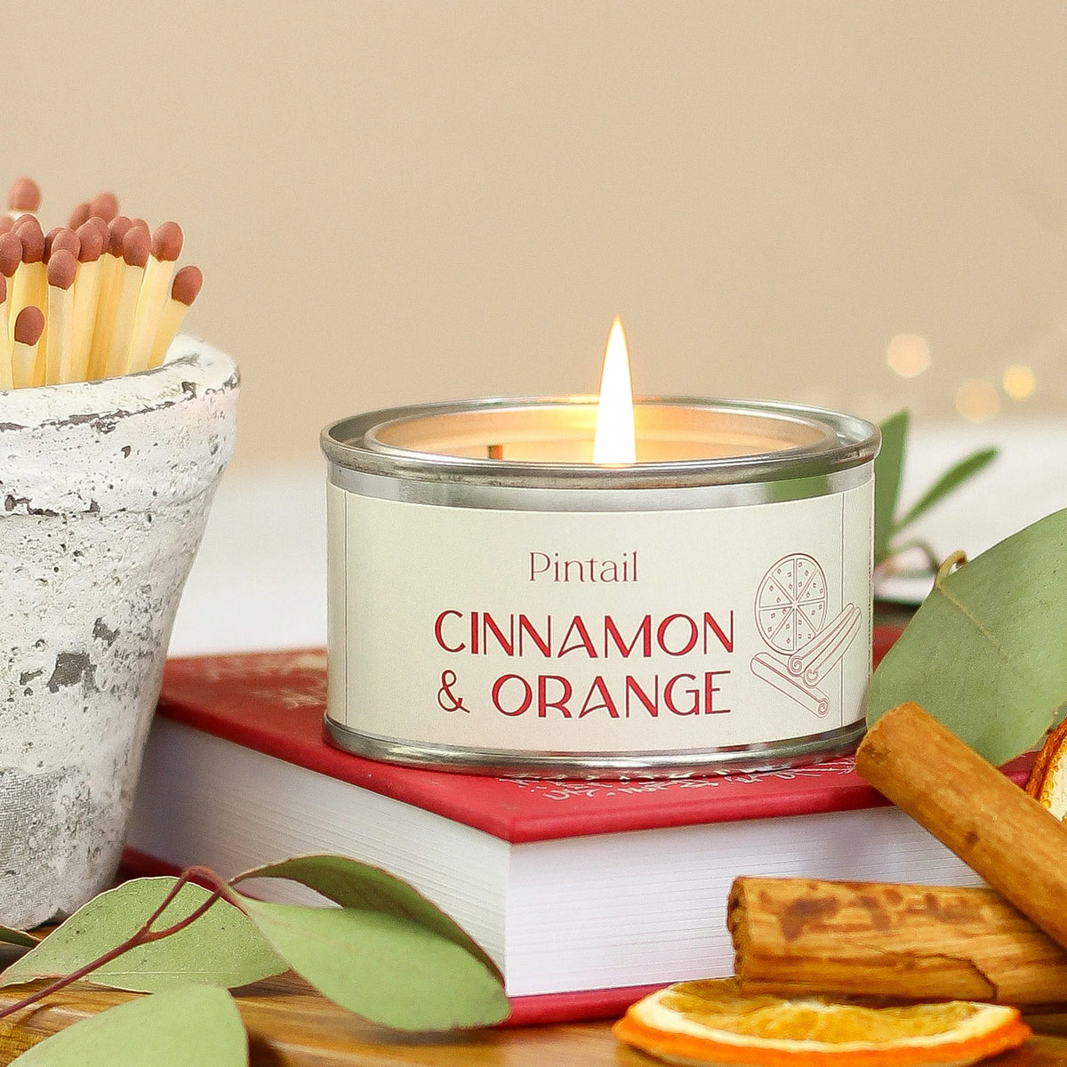 Cinnamon & Orange Tin Candle