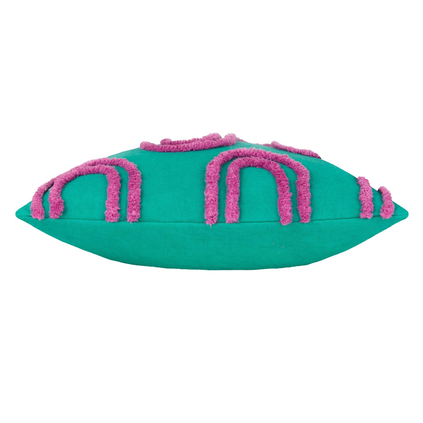 Archie Tufted Cushion Turquoise/Purple: Turquoise/Purple / Feather Rich Filled / 45 x 45cm