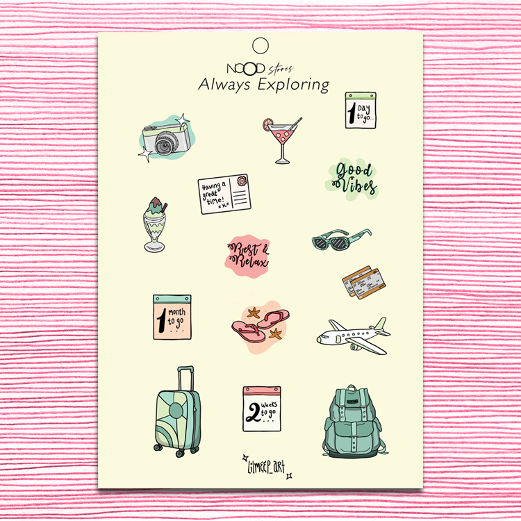 Sticker Exploring Always Exploring Sticker Sheet – NOODStores