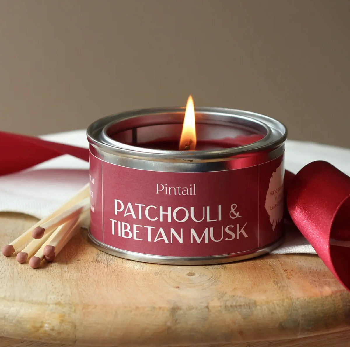 Patchouli & Tibetan Musk Tin Candle