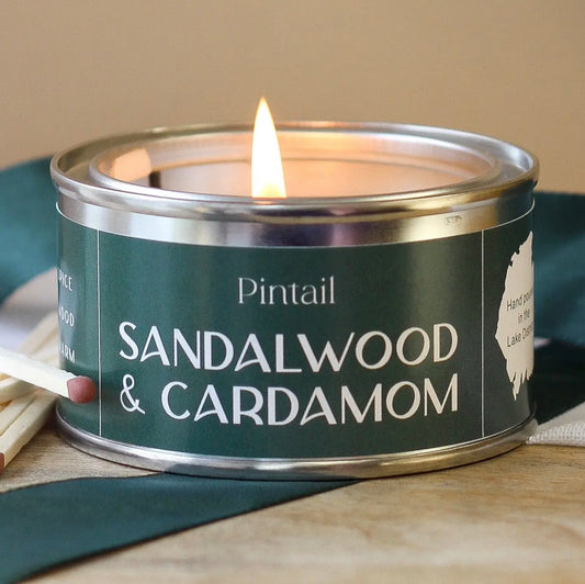 Sandalwood & Cardamom Tin Candle