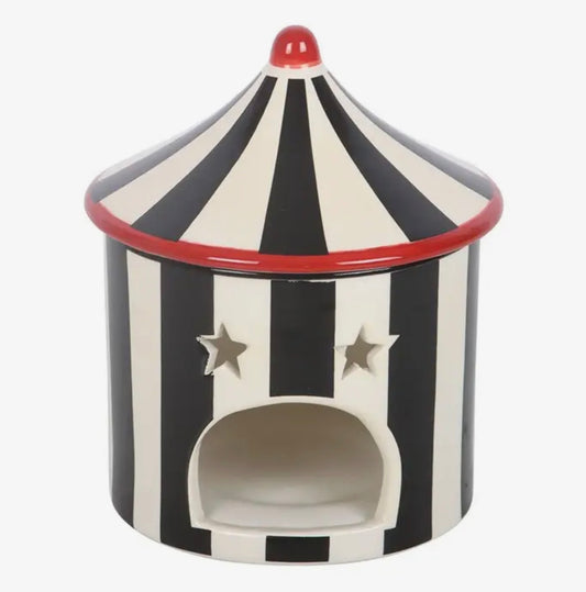 Black Striped Circus Tent Burner