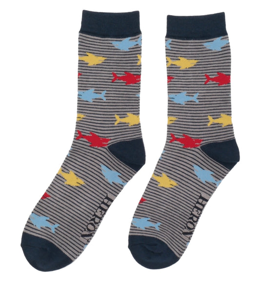 Shark Grey Bamboo Socks