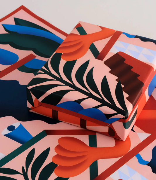 Plants and Objects Wrapping Paper