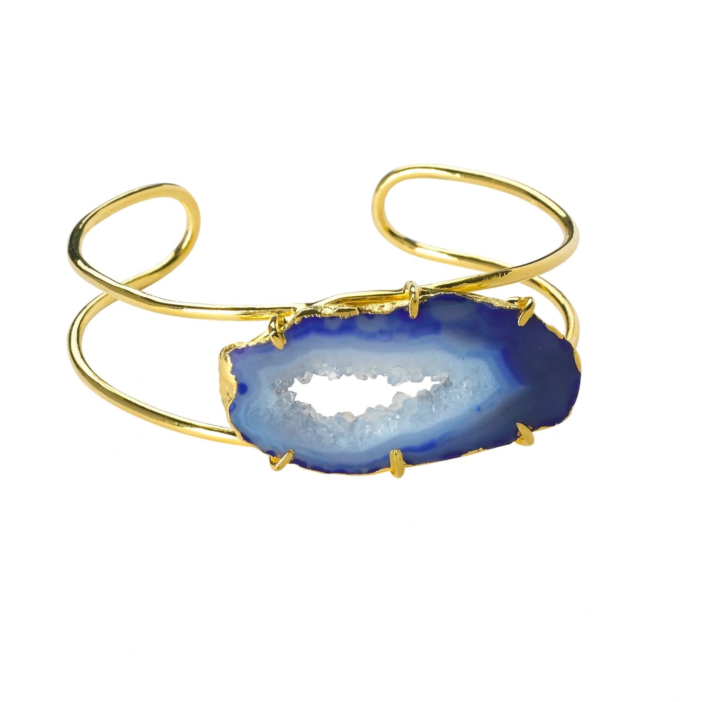 Agate Gold Cuff Bracelet - YAAYAA London