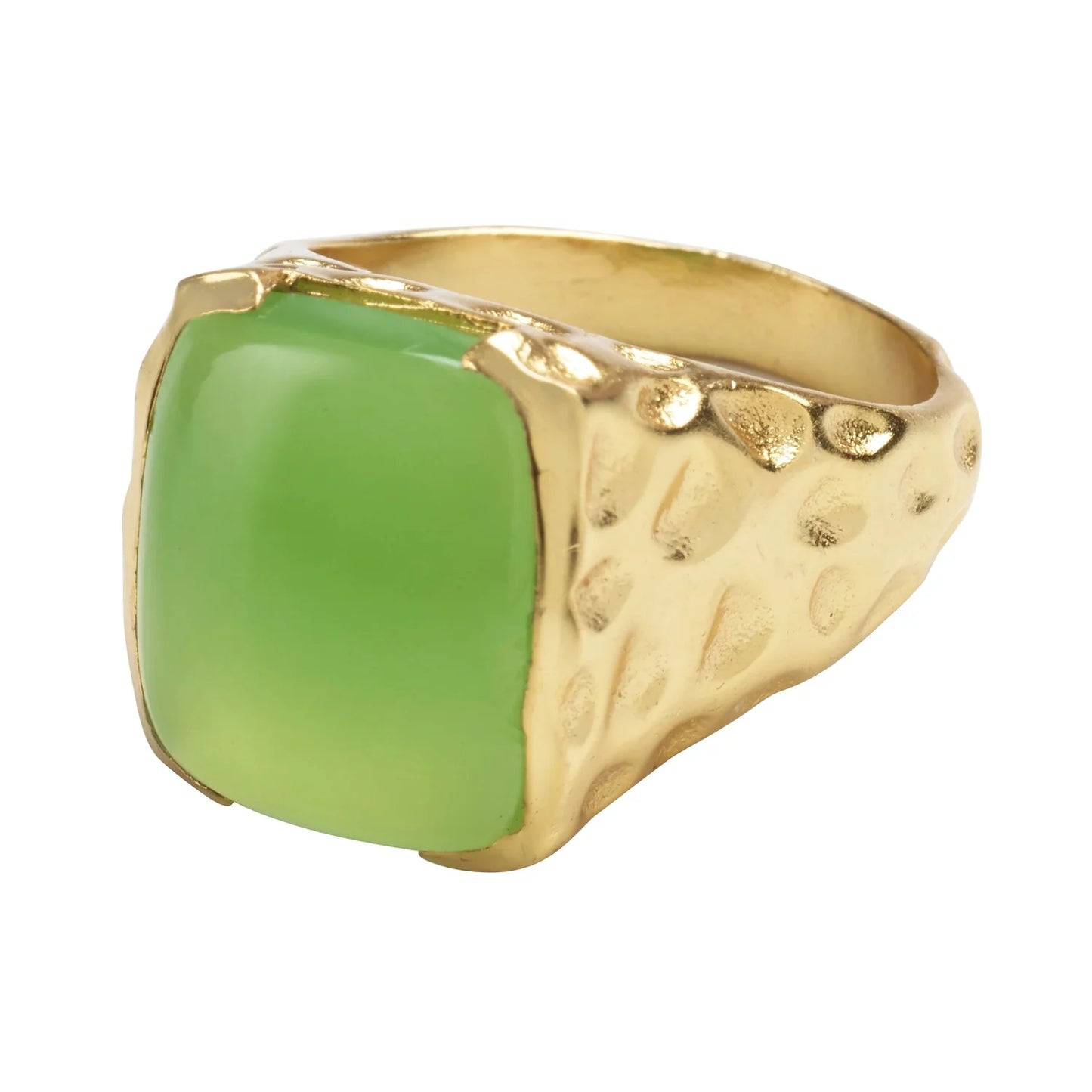 ‘Happy’ Gemstone 18k Gold Ring - YAAYAA London