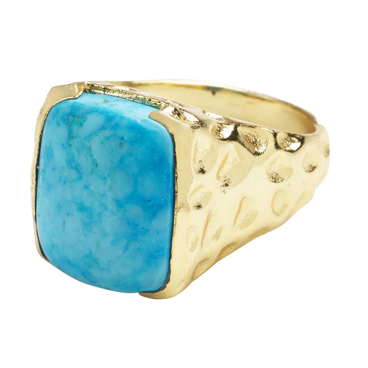 ‘Happy’ Gemstone 18k Gold Ring - YAAYAA London