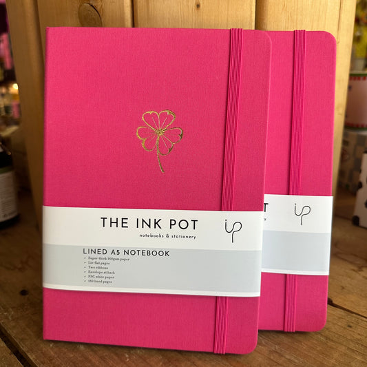 Clover on Fuchsia Lined Journal - The Ink Pot