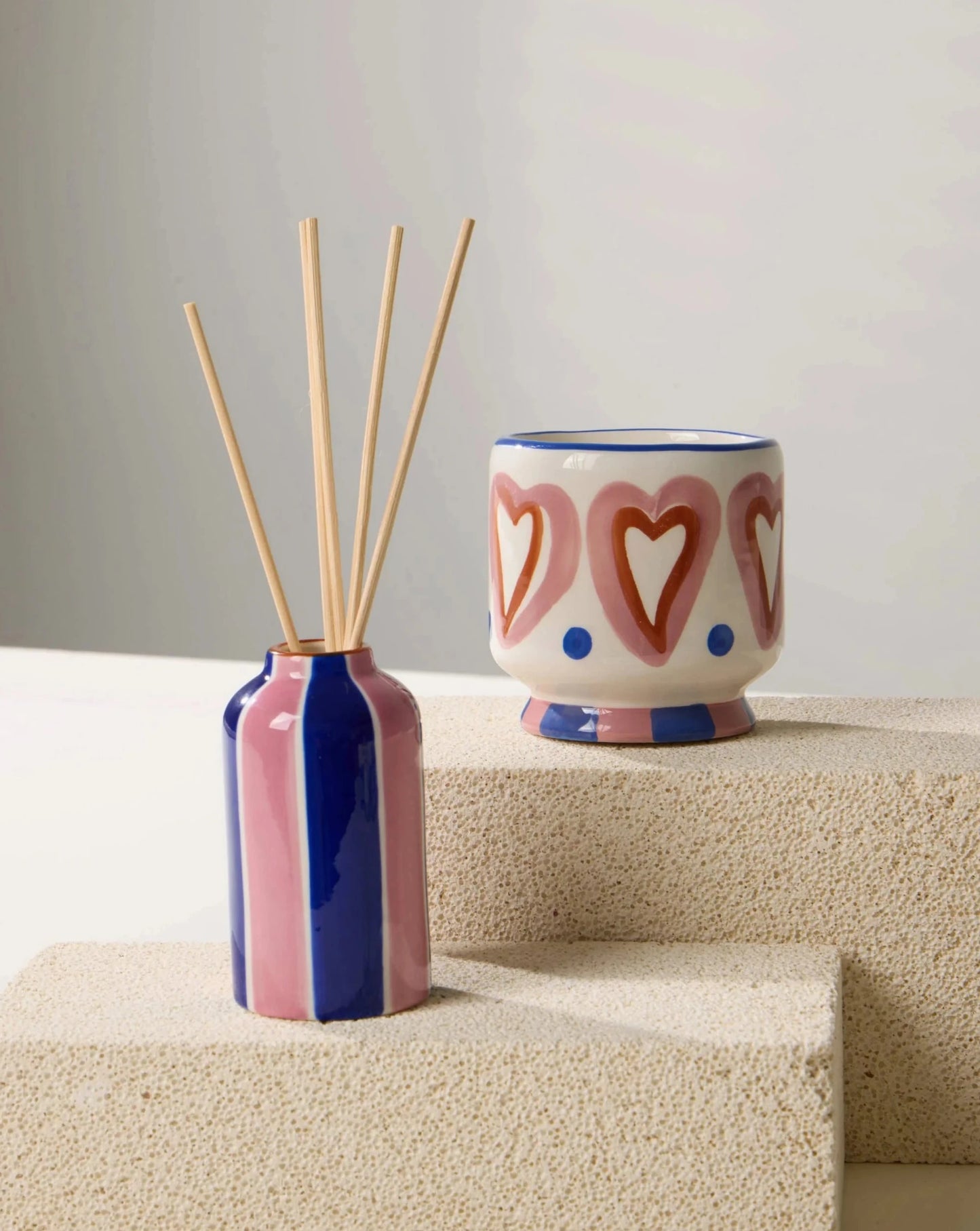 Paddywax Hearts Ceramic Diffuser - Rosewood Vanilla