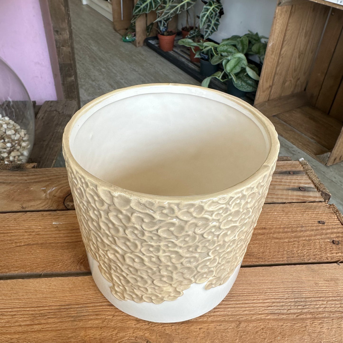 Beige Bloom Pot 12cm