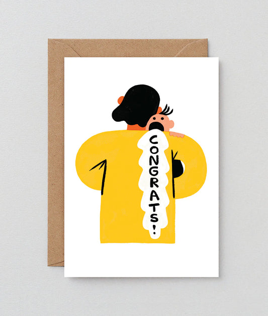 Congrats barf Greetings card
