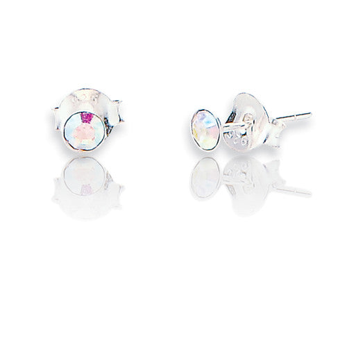 Sparkly White Gem Studs