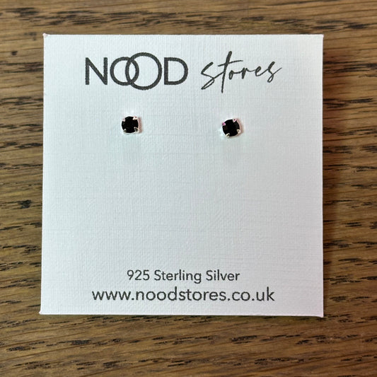 Black Gem Studs