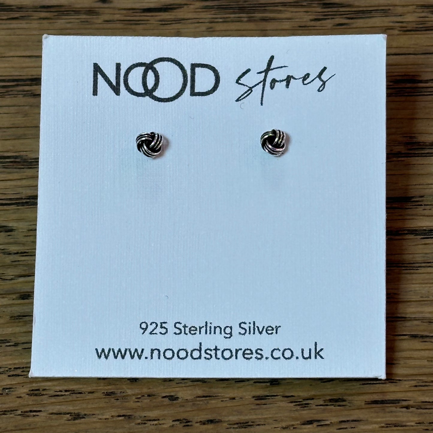 Love Knot Stud Earrings – Oxidised