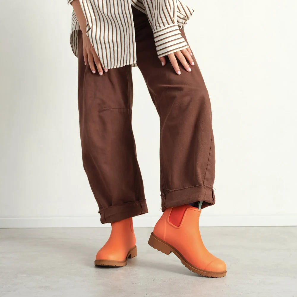 Bobbi Wellington Boot - Sherbet Orange - Merry People
