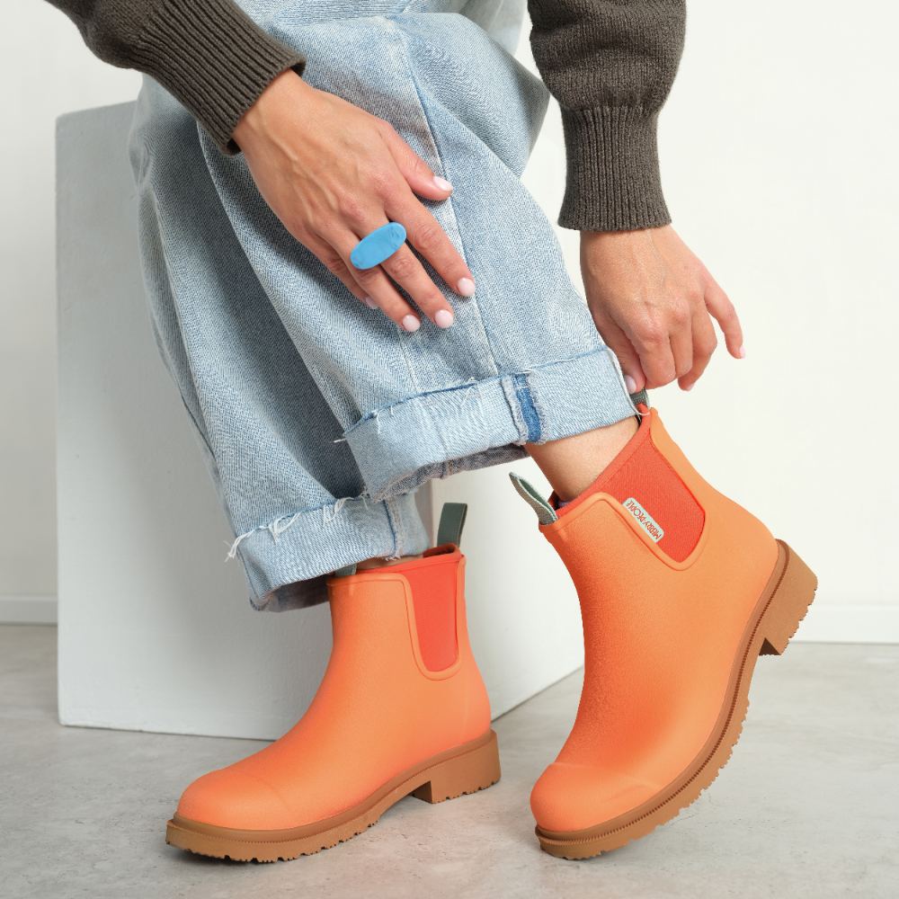 Bobbi Wellington Boot - Sherbet Orange - Merry People
