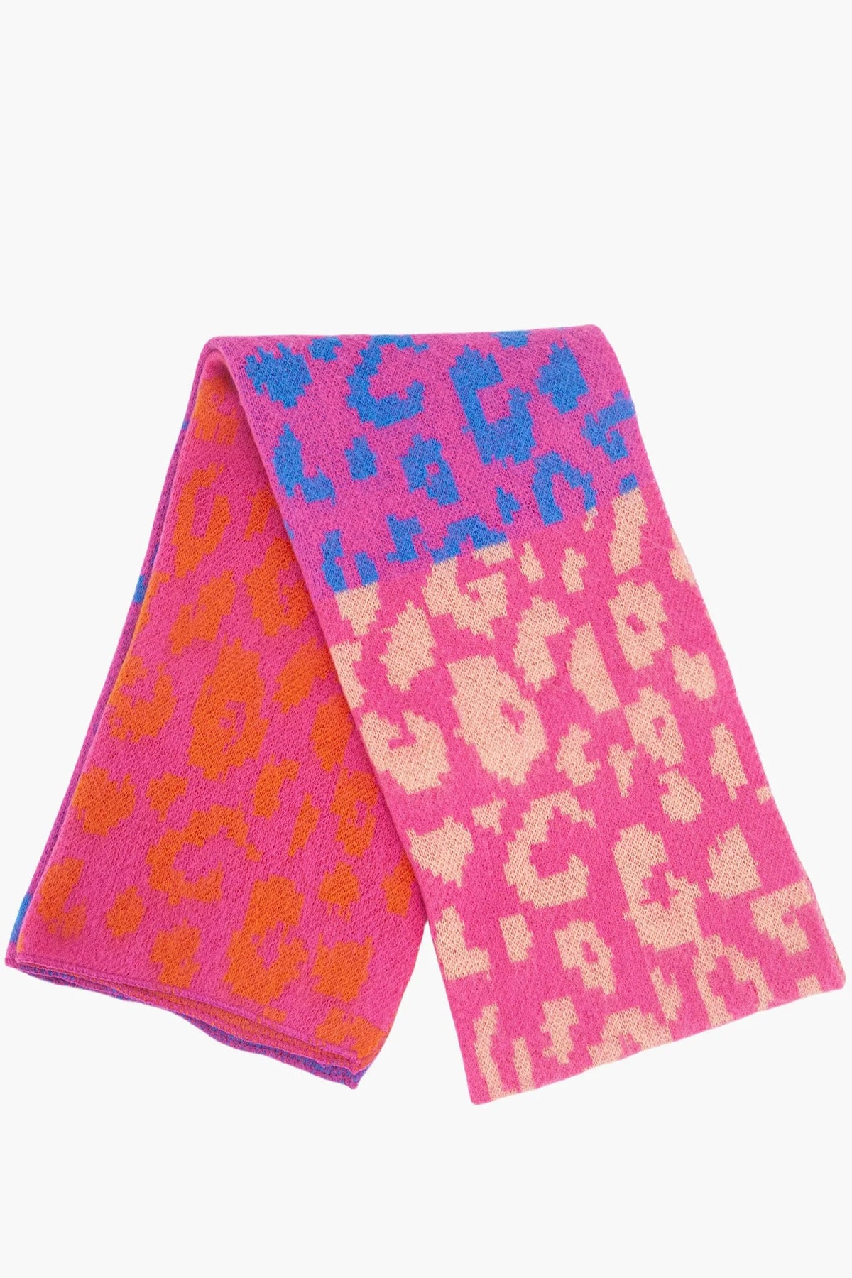 Kyra Pink Leopard Heavyweight Scarf