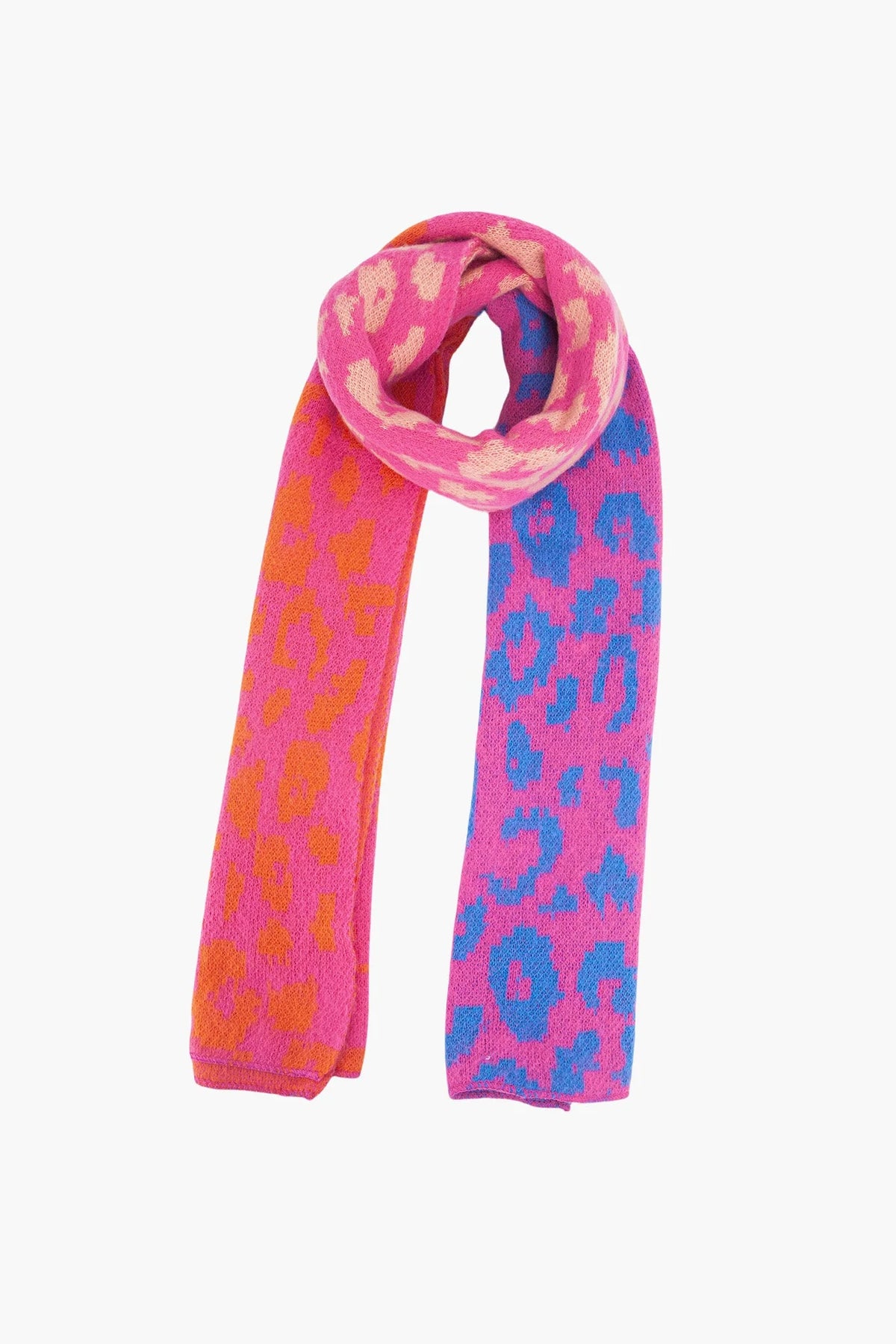Kyra Pink Leopard Heavyweight Scarf