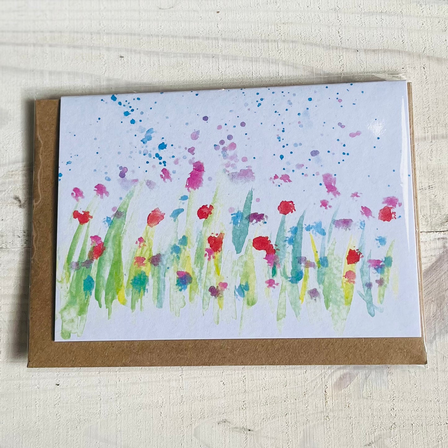 Meadow Blank Greeting Card - Little Amelie Art