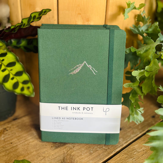 Green Lined Bullet Journal