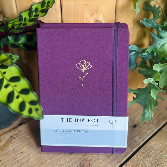 Purple Lined Bullet Journal