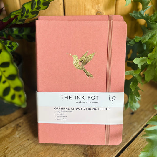 Salmon Pink Dotted Bullet Journal