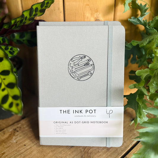 Grey Dotted Bullet Journal