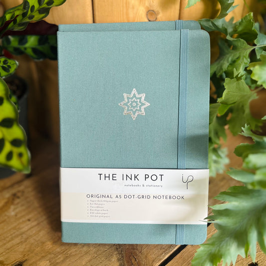 Teal Dotted Bullet Journal