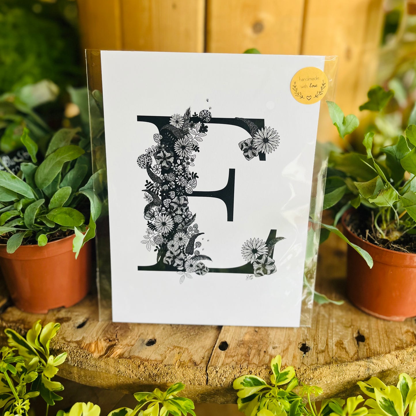A6 Floral Alphabet Print - Beastberry Designs
