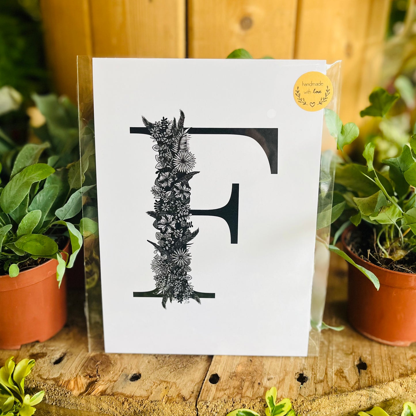 A6 Floral Alphabet Print - Beastberry Designs