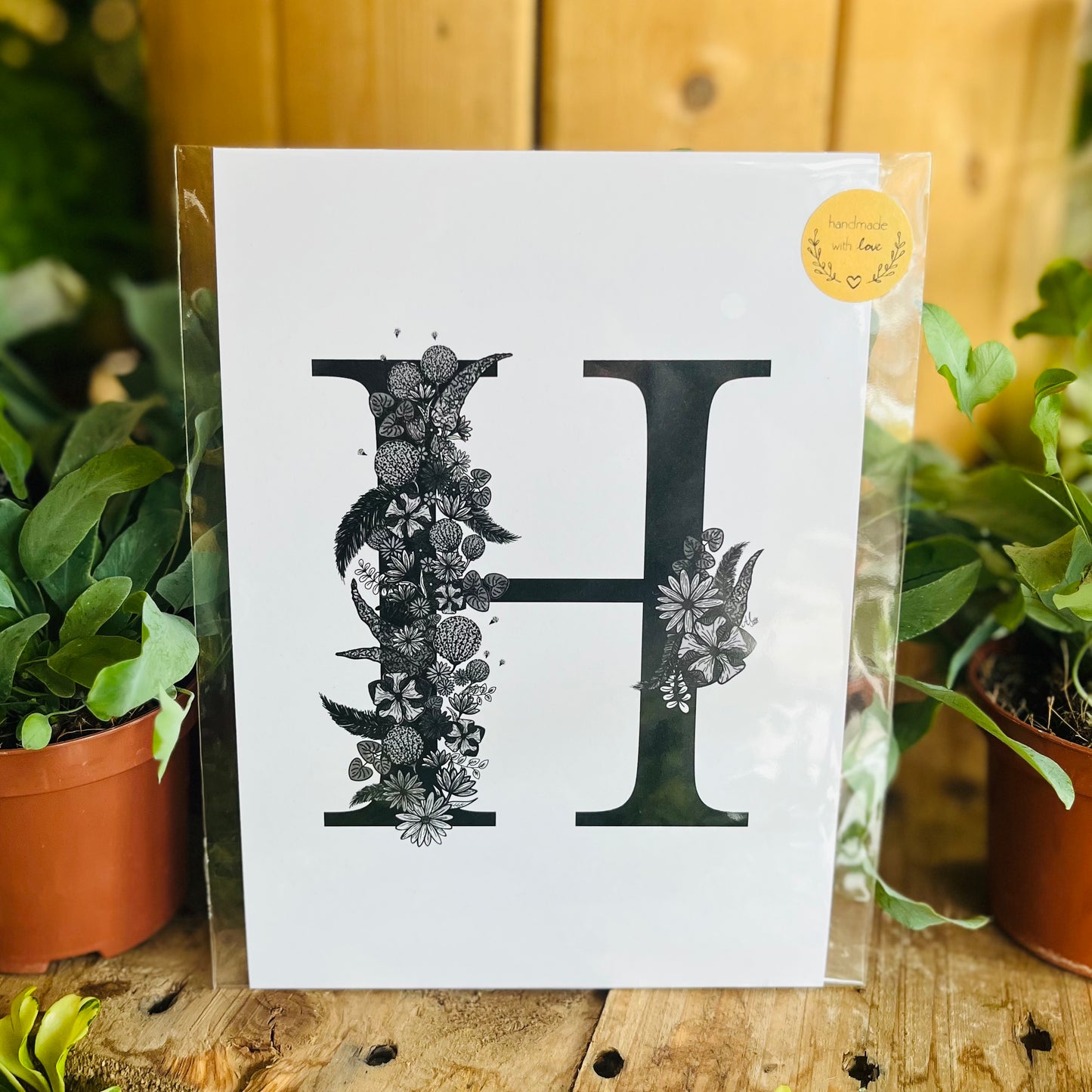 A6 Floral Alphabet Print - Beastberry Designs