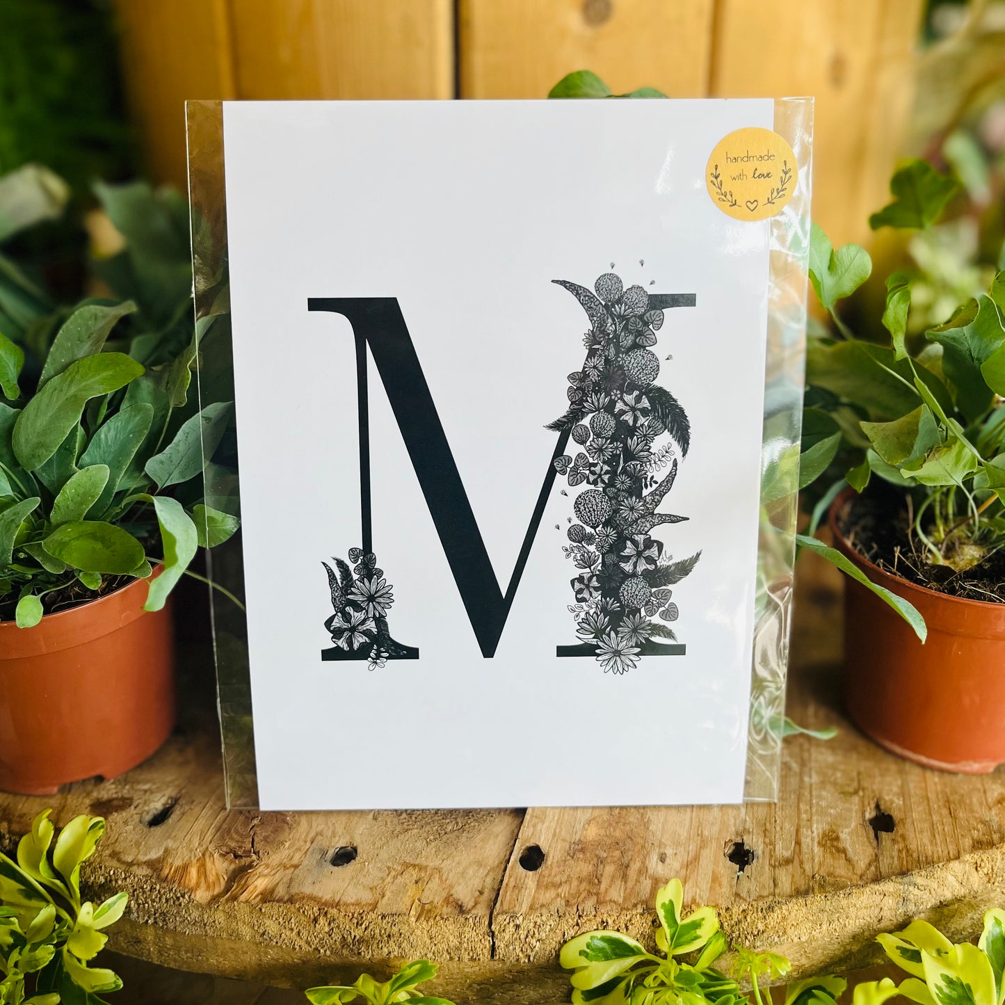 A6 Floral Alphabet Print - Beastberry Designs