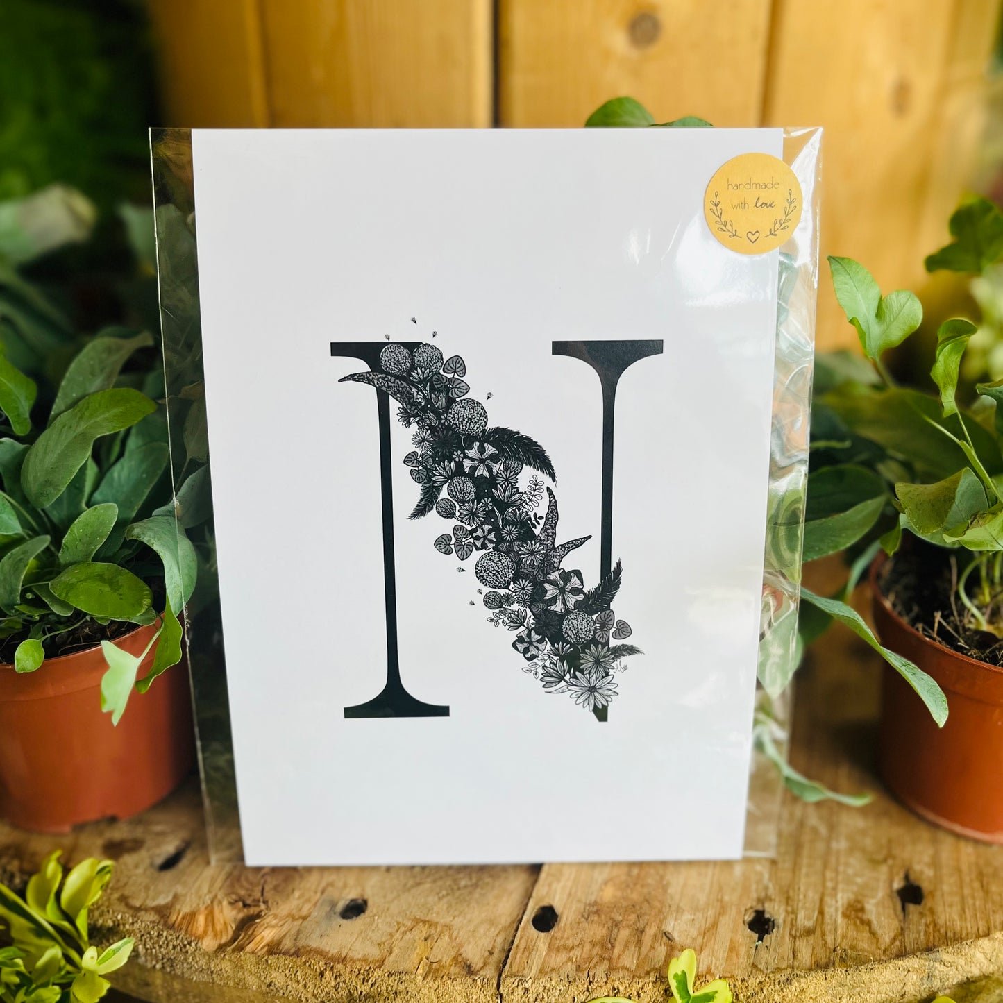 A6 Floral Alphabet Print - Beastberry Designs