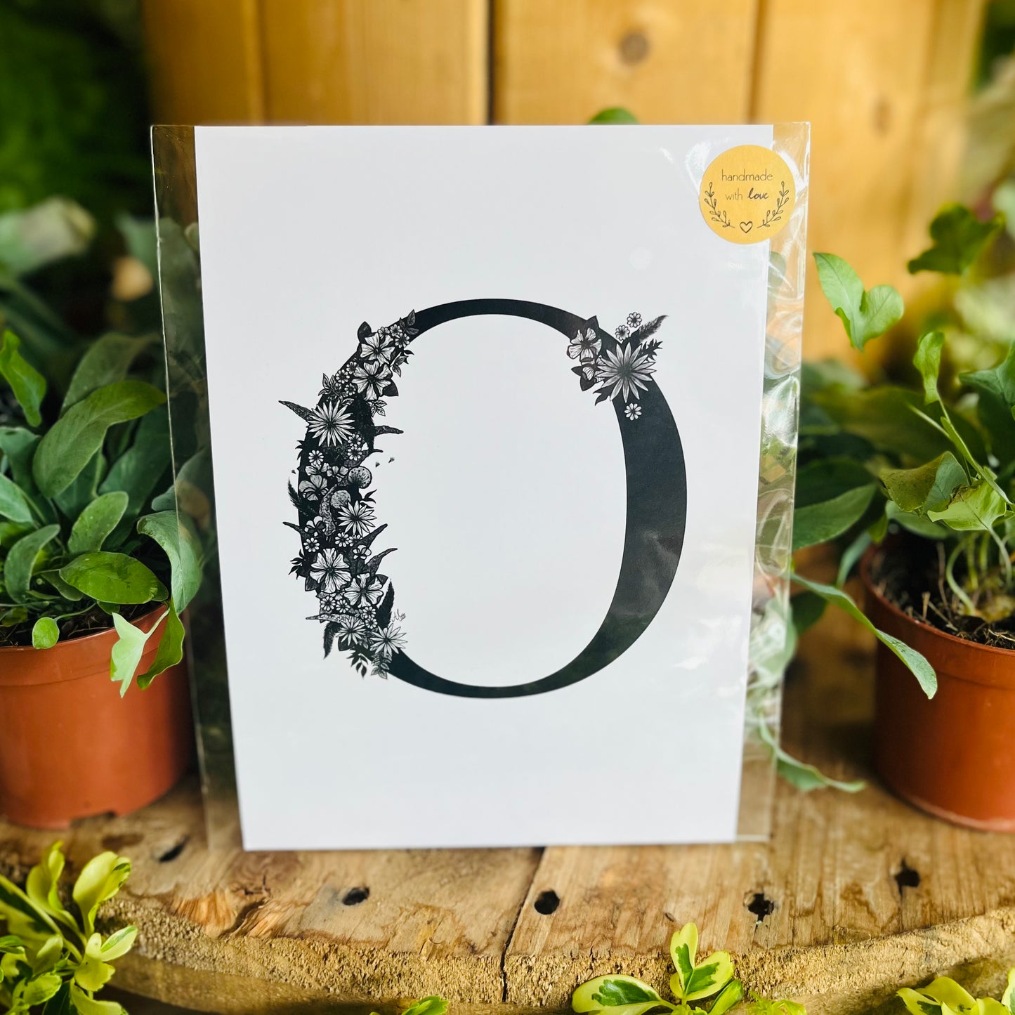 A6 Floral Alphabet Print - Beastberry Designs